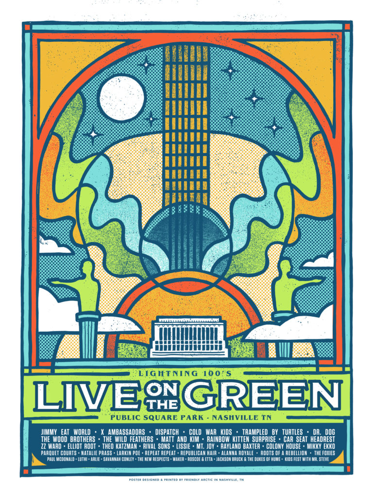 Live On The Green 2018 Festival Poster