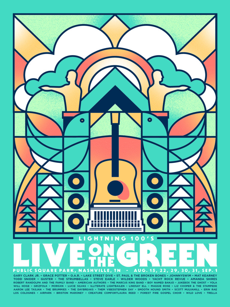 Live On The Green 2019 Festival Poster